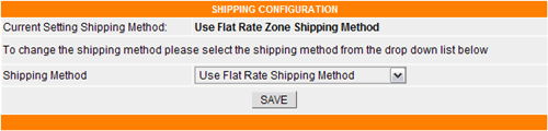 shipping config