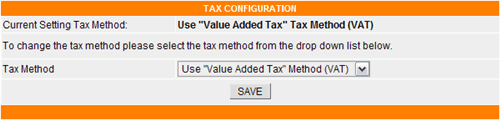 tax config